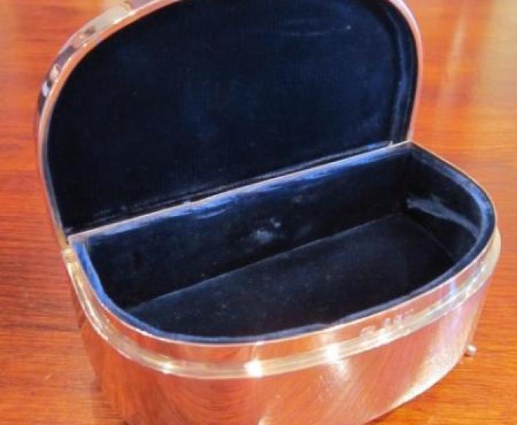 Superb George V Silver & Guillouche Enamel Jewel Box - Image 4