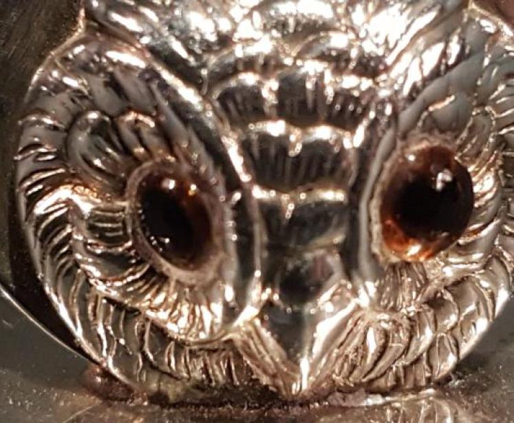 Pair of George V Silver Owl Menu Holders - Image 3