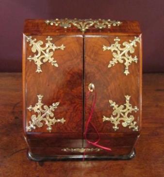 Stunning Victorian Burr Walnut Stationery Box