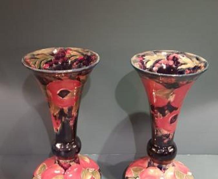 Impressive Large Pair of Moorcroft Pomegranate Vases - Image 1