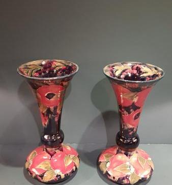 Impressive Large Pair of Moorcroft Pomegranate Vases
