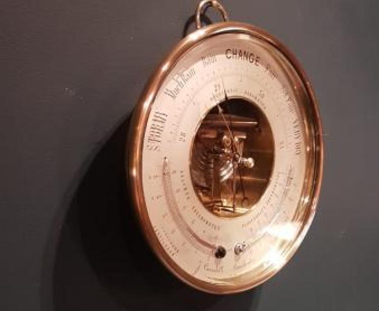 Fine Quality Skeletonised Marine Barometer - Image 2