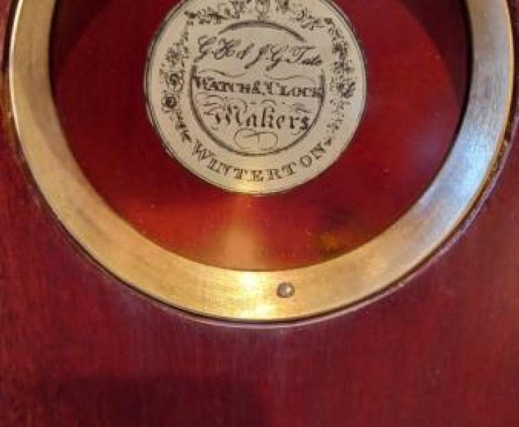 Late Victorian Sheraton Inlaid Desk Top Barometer - Image 5