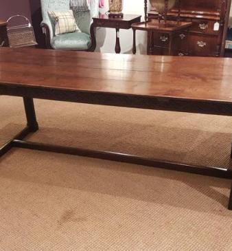 Large Period Oak Refectory Table 