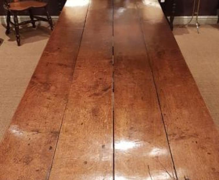 Large Period Oak Refectory Table  - Image 2