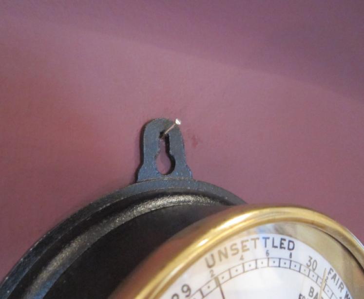 Rare Victorian Cast Iron Universal Marine Barometer - Image 2