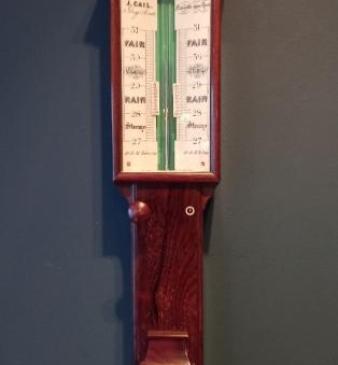 Early Victorian Rosewood Newcastle Stick Barometer