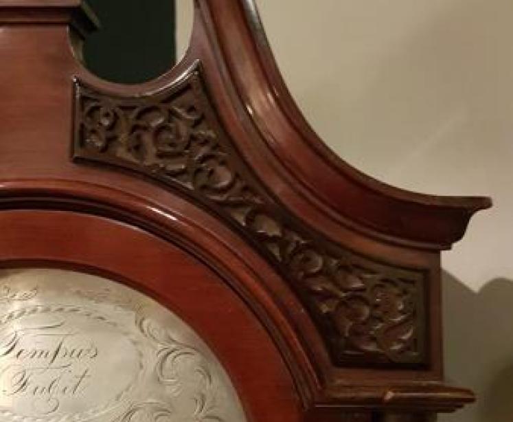 Superb Edwardian Three Train Grandmother Clock - Image 3