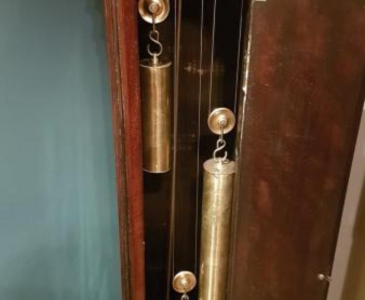 Superb Edwardian Three Train Grandmother Clock - Image 5