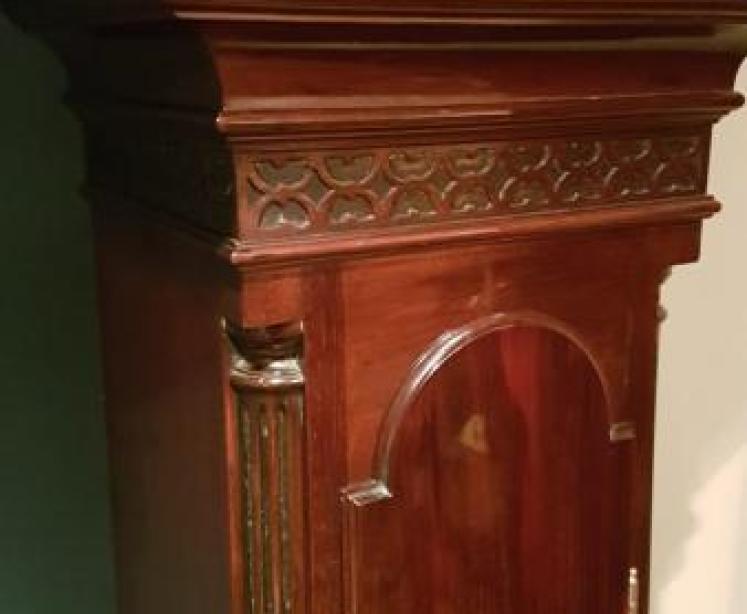 Superb Edwardian Three Train Grandmother Clock - Image 6