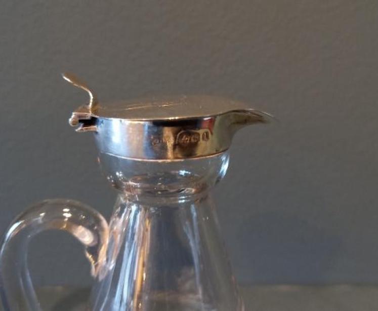 Antique Silver Whisky Noggin Decanter - Image 2