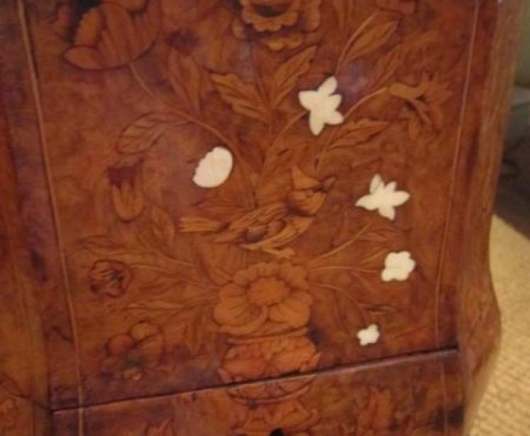 Superb 18th Century Walnut & Marquetry Wine Cooler - Image 2