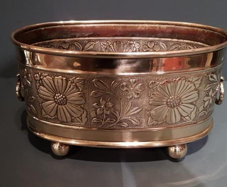 Victorian Brass Planter - Image 1