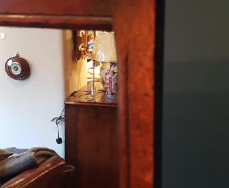 Edwardian Oak Cheval Mirror - Image 3