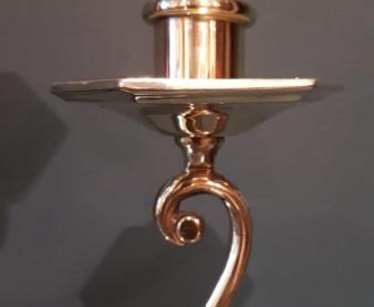 Pair of Victorian Brass Candelabra - Image 3