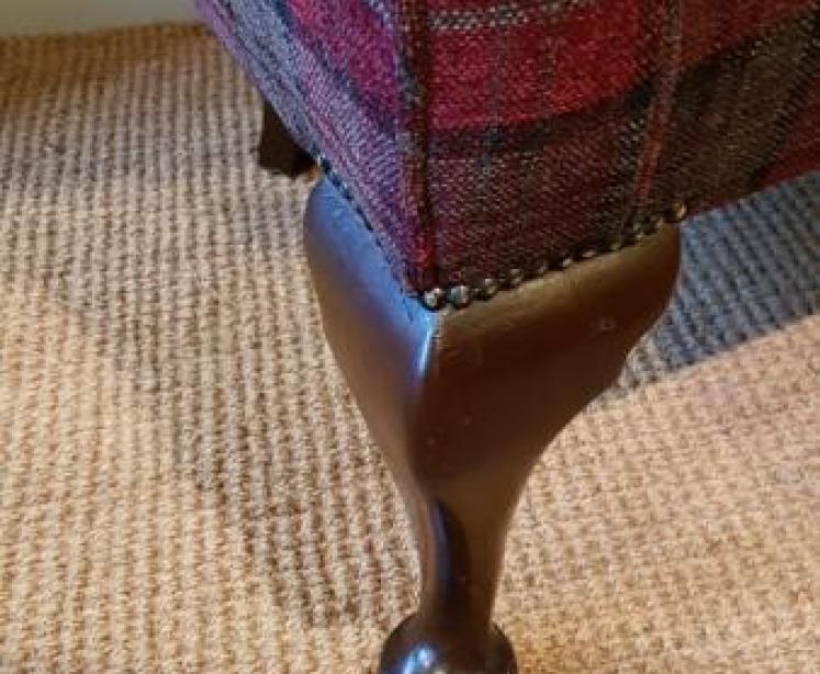 Victorian Wing Back Arm Chair - Image 6