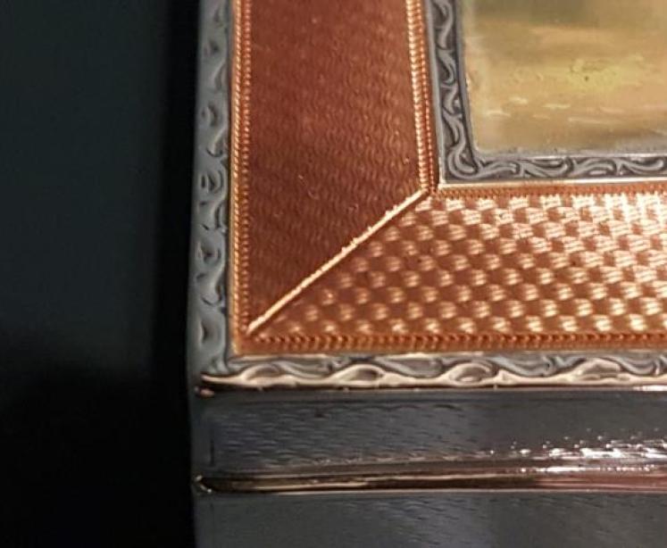 Superb Matching Pair of Antique Silver and Enamel Boxes - Image 7