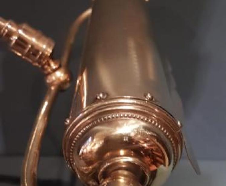 1920's Solid Brass Adjustable Desk Lamp - Image 3