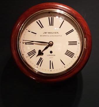 Antique London 8" Dial Fusee Wall Clock