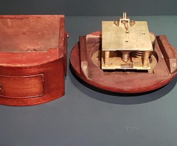 Antique London 8" Dial Fusee Wall Clock - Image 3