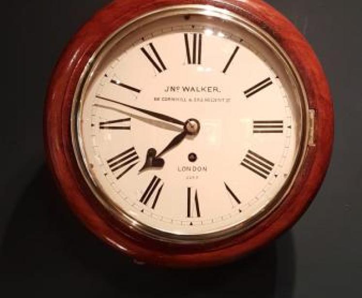 Antique London 8" Dial Fusee Wall Clock - Image 5