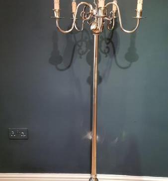 Edwardian Brass Lamp Standard