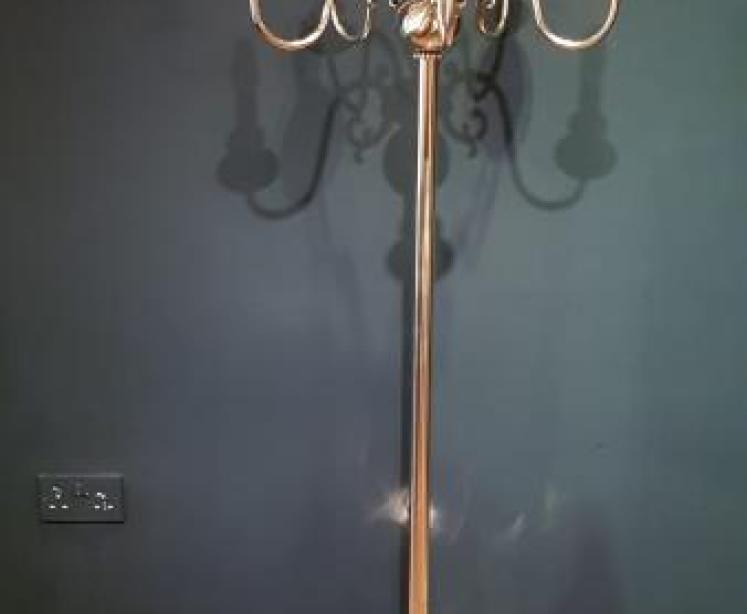 Edwardian Brass Lamp Standard - Image 1