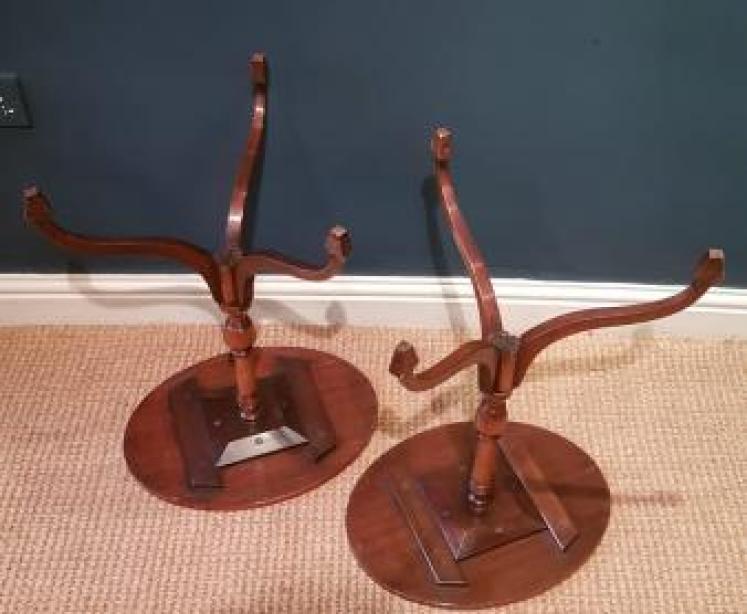 Matching Pair of Edwardian Wine Tables - Image 2