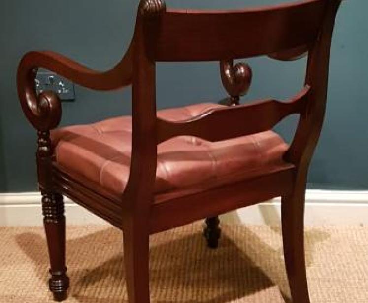 Regency Period Desk Chair - Image 3
