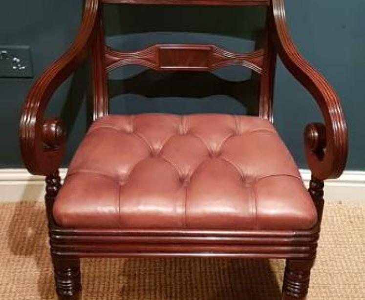 Regency Period Desk Chair - Image 5