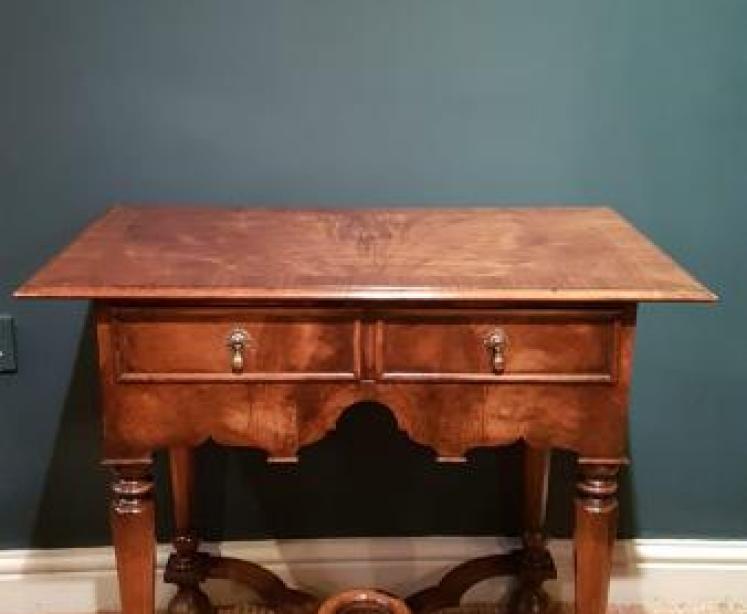 William and Mary Style Walnut Side Table - Image 1