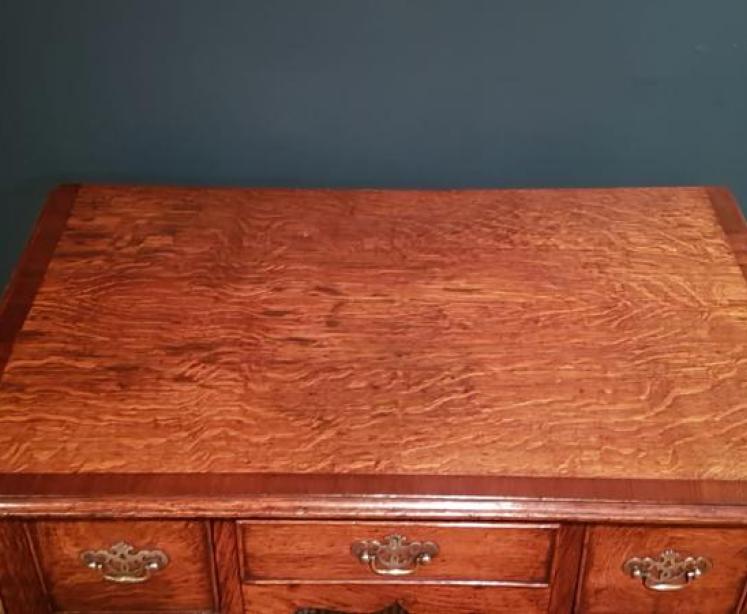 Quality George II Oak Low Boy - Image 3