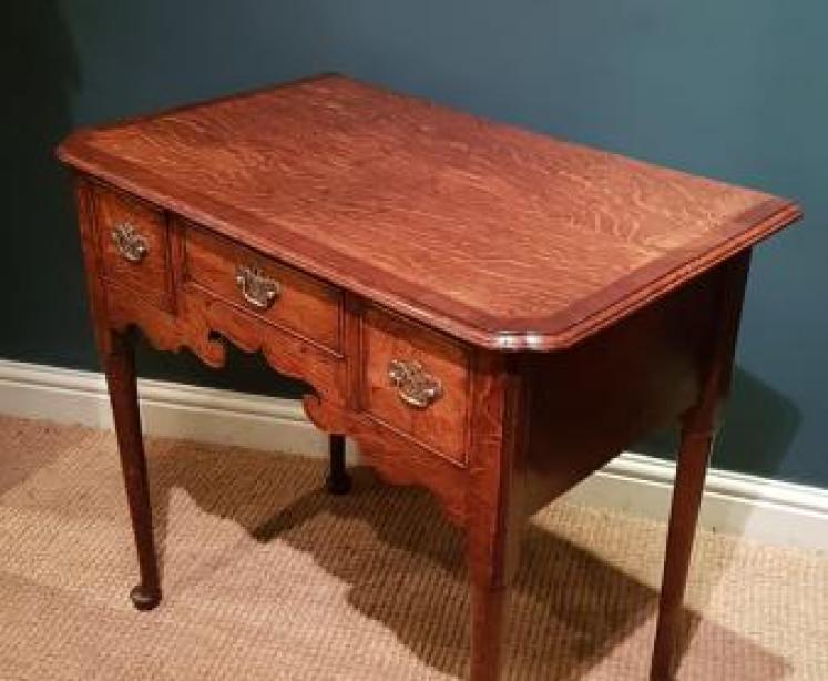 Quality George II Oak Low Boy - Image 6