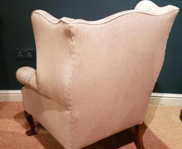 Stylish Victorian Wing Back Arm Chair - Image 5