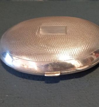 George V Period Silver Oval Pocket Snuff Box