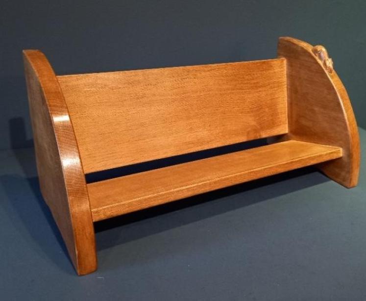 Mouseman Oak Book Rack - Image 1