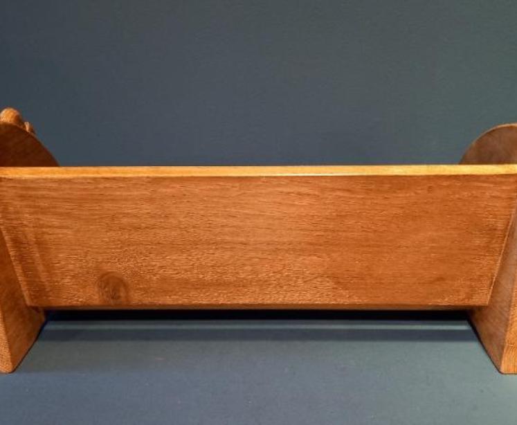 Mouseman Oak Book Rack - Image 5