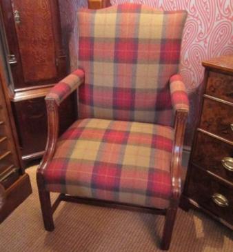 Top Quality Early Victorian Oak Gainsborough Armchair