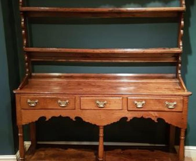 George III Oak Montgomeryshire Oak Dresser - Image 1