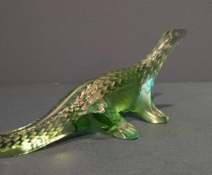 Lalique Green Opalescent Lizard - Image 4