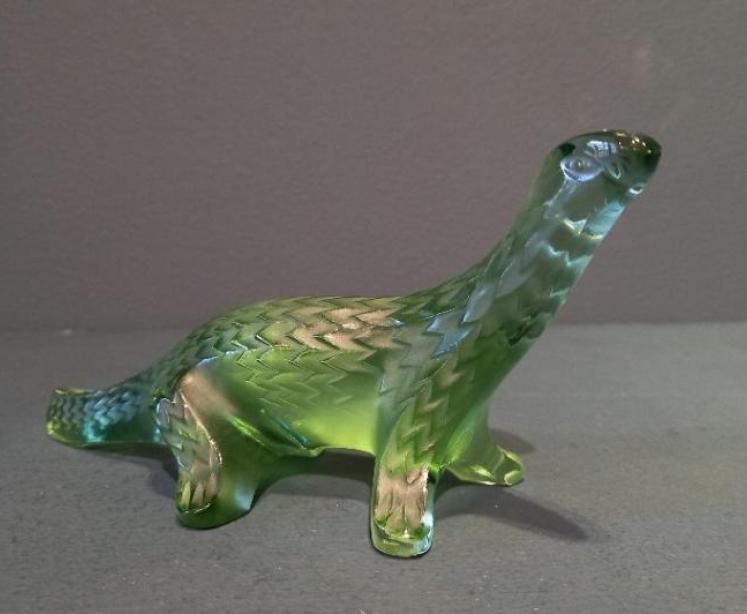 Lalique Green Opalescent Lizard - Image 7