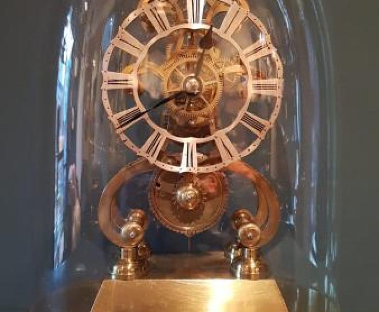 Victorian Single Fusee Skeleton Clock - Image 1