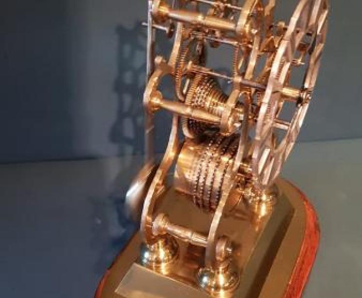 Victorian Single Fusee Skeleton Clock - Image 3