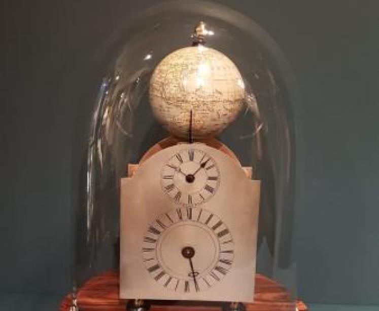 Rare Edwardian World Time Clock  - Image 1
