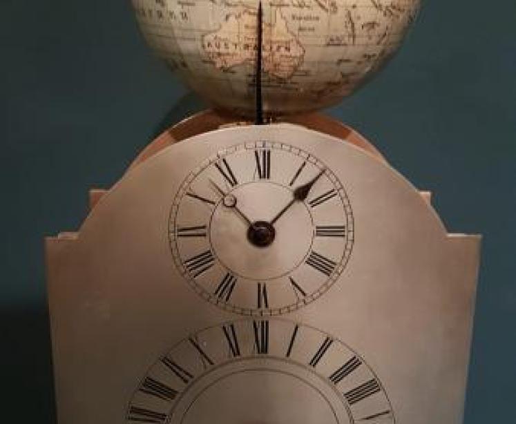Rare Edwardian World Time Clock  - Image 4
