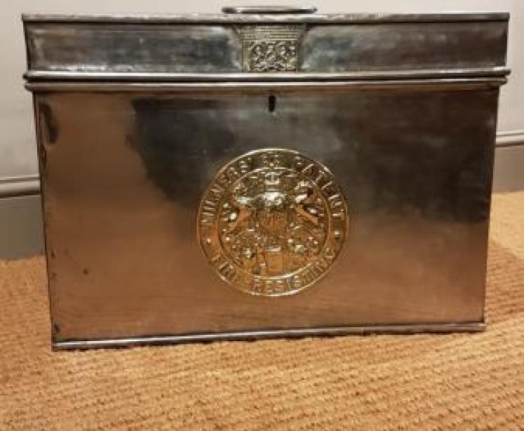 Antique Milner's Polished Steel Safe Box - Image 2