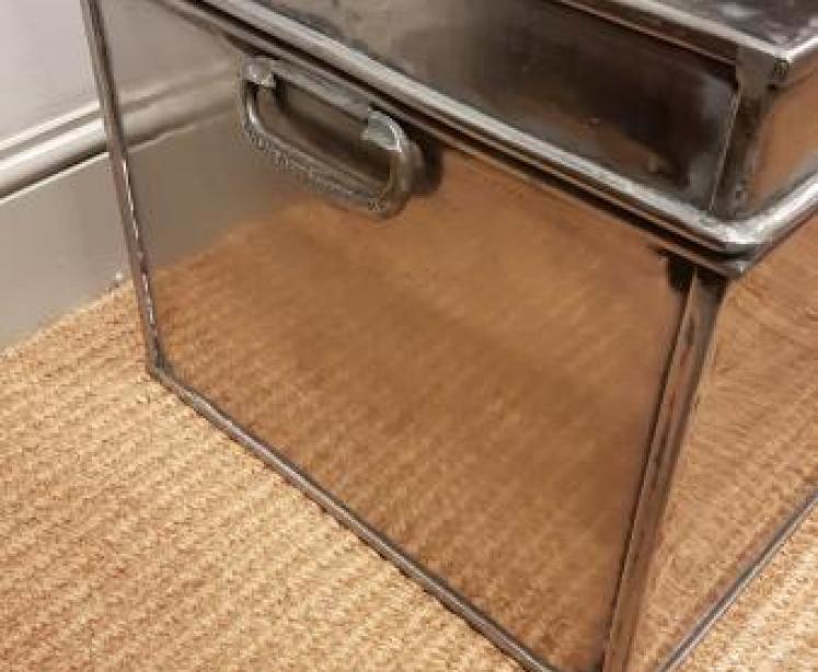 Antique Milner's Polished Steel Safe Box - Image 5