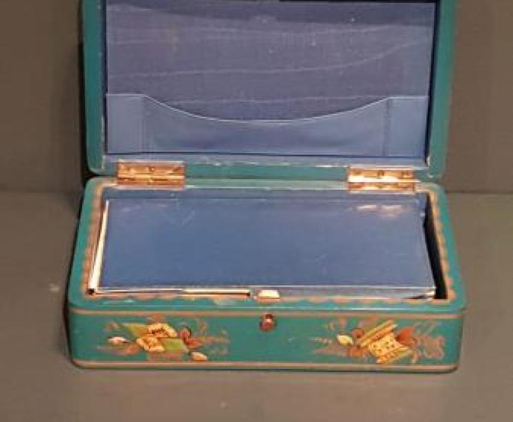 1920`s Chinoiserie Card Box - Image 2