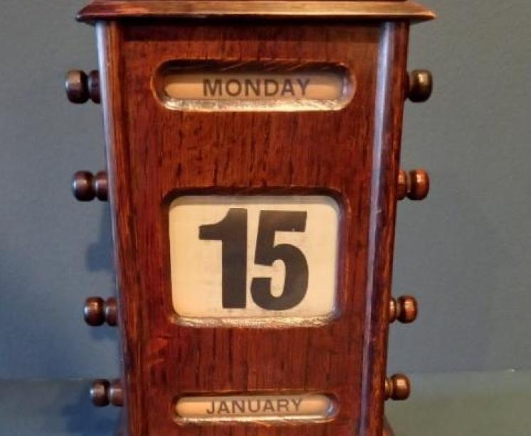 Late Victorian Perpetual Desk Calendar - Image 2