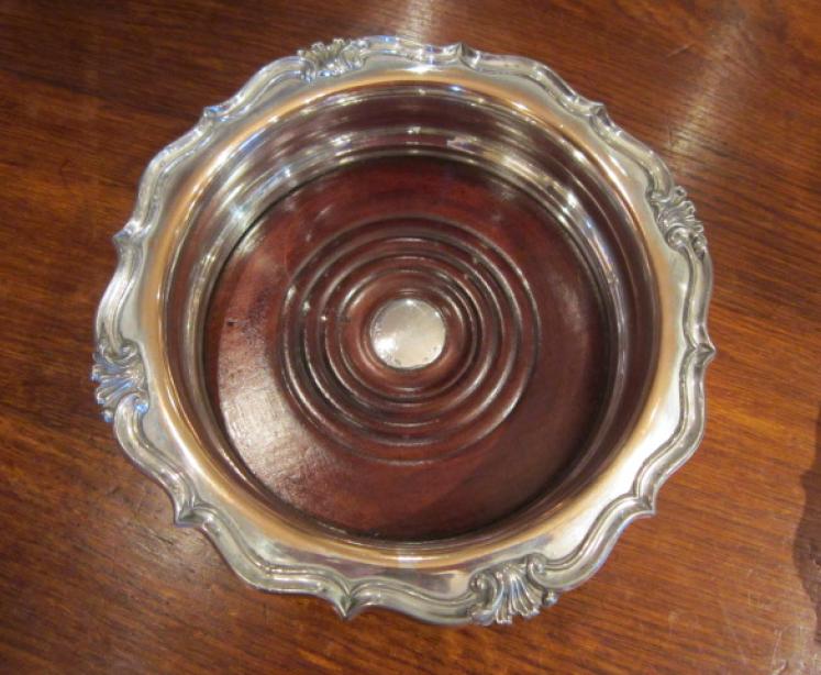 Large Pair of Early Victorian Silver Centre Wine Coasters - Image 3